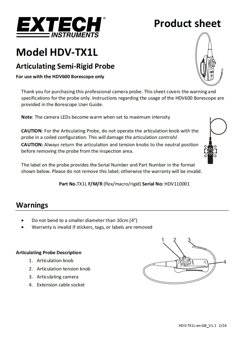 HDV-TX1L_安装调试说明书手册-en