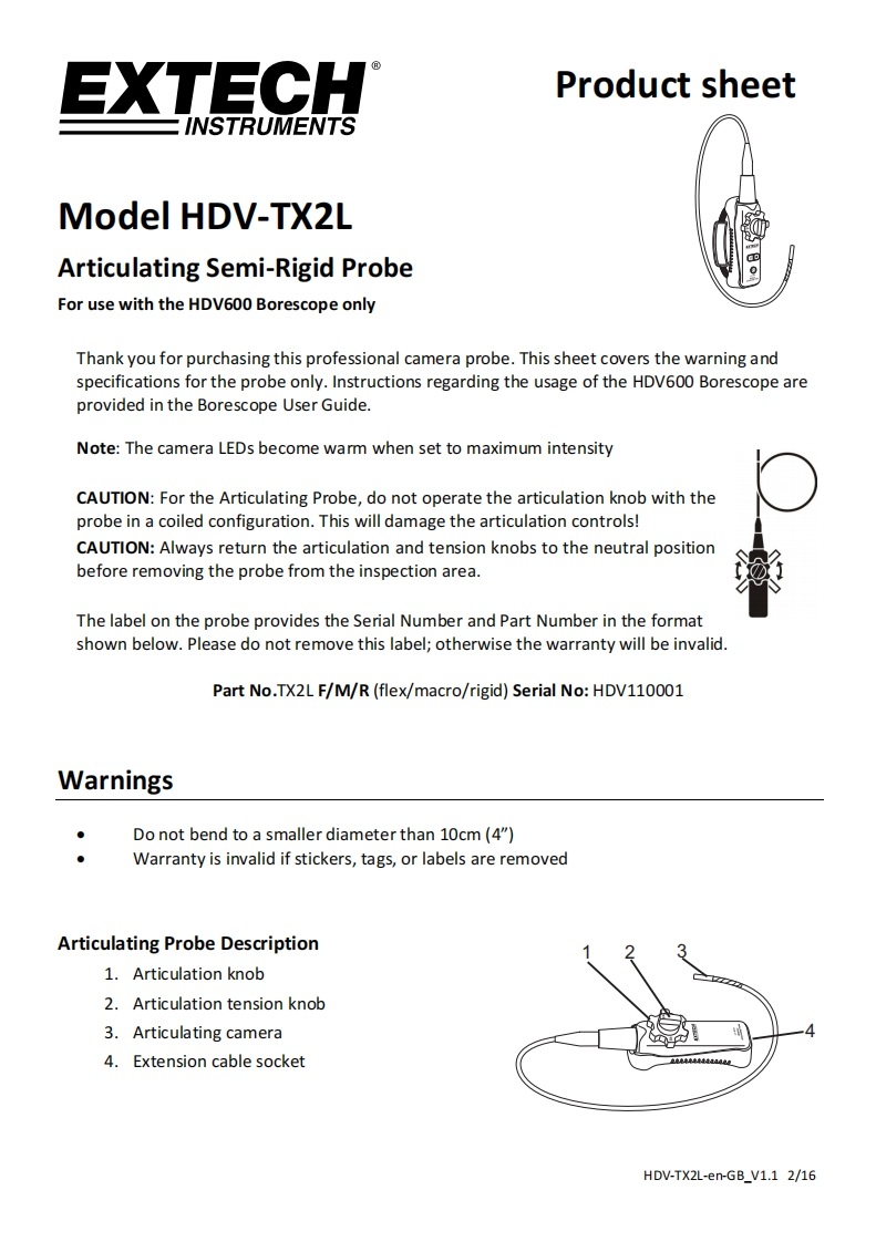 HDV-TX2L_安装调试说明书手册-en