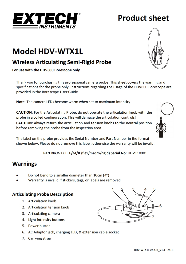HDV-WTX1L_安装调试说明书手册-en