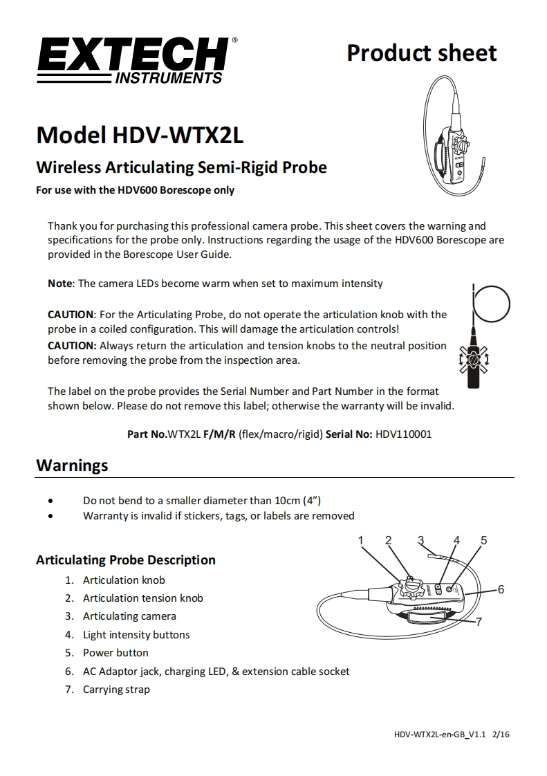 HDV-WTX2L_安装调试说明书手册-en