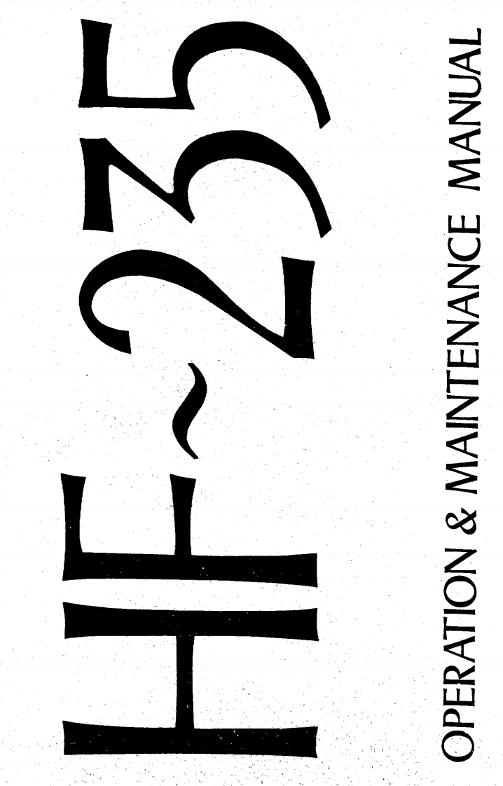 HF-235-(Manual操作说明书手册)