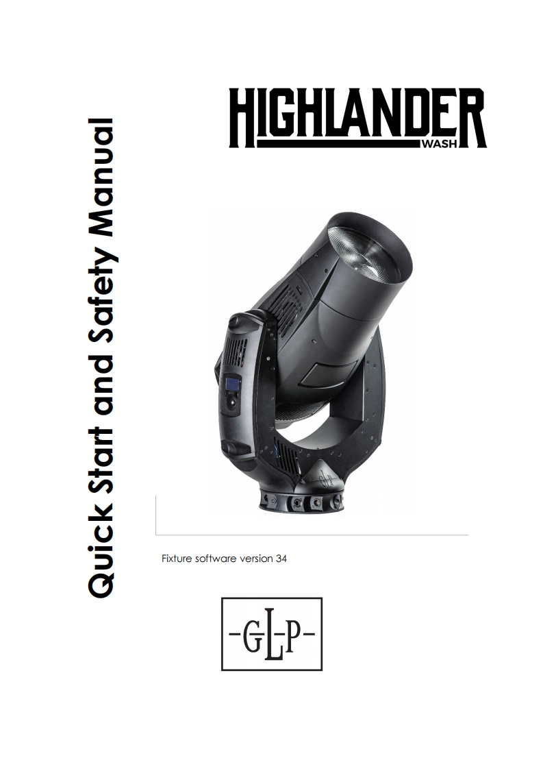 HIGHLANDER-Wash-Safety-使用说明书手册-EN-Rev.B-20200110