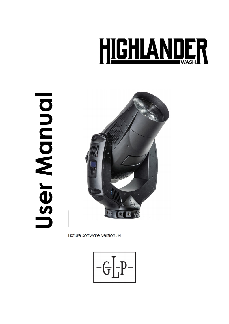 HIGHLANDER-Wash-使用说明书手册-EN-Rev.B-20200110