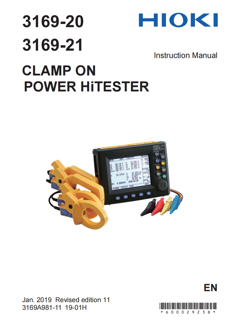 HIOKI_3169_im操作说明书手册
