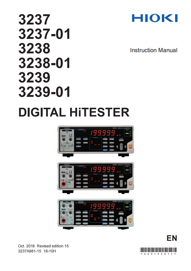 HIOKI_3239_3238_3237_im操作说明书手册