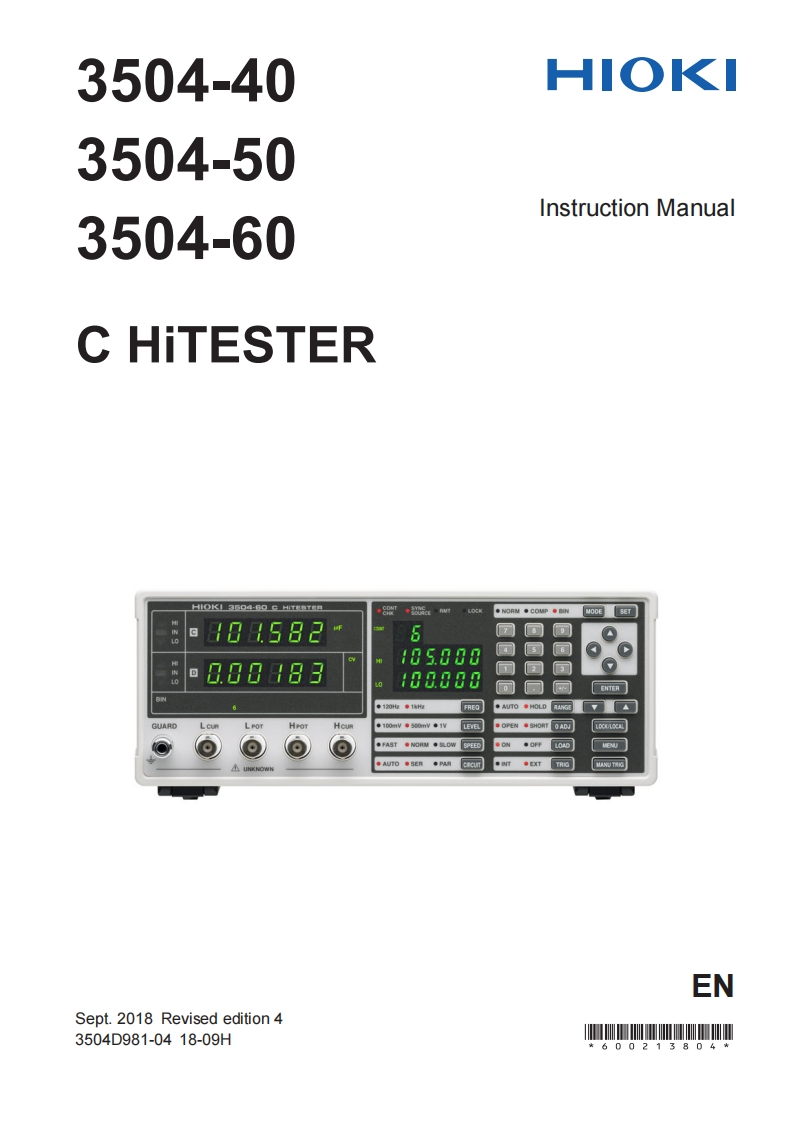 HIOKI_3504_im操作说明书手册