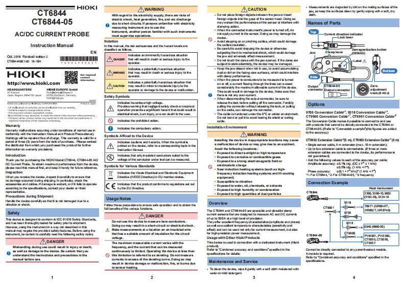 HIOKI_CT6844_im操作说明书手册