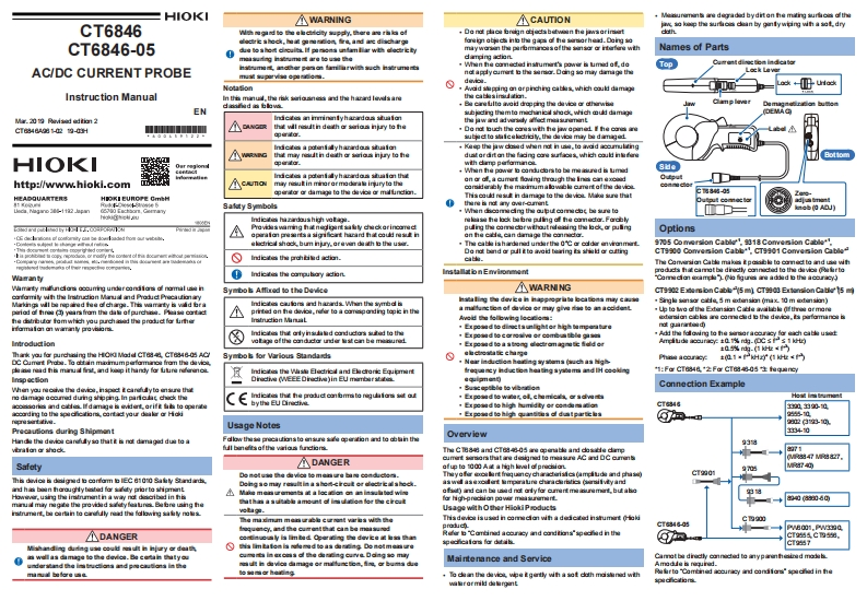 HIOKI_CT6846_im操作说明书手册