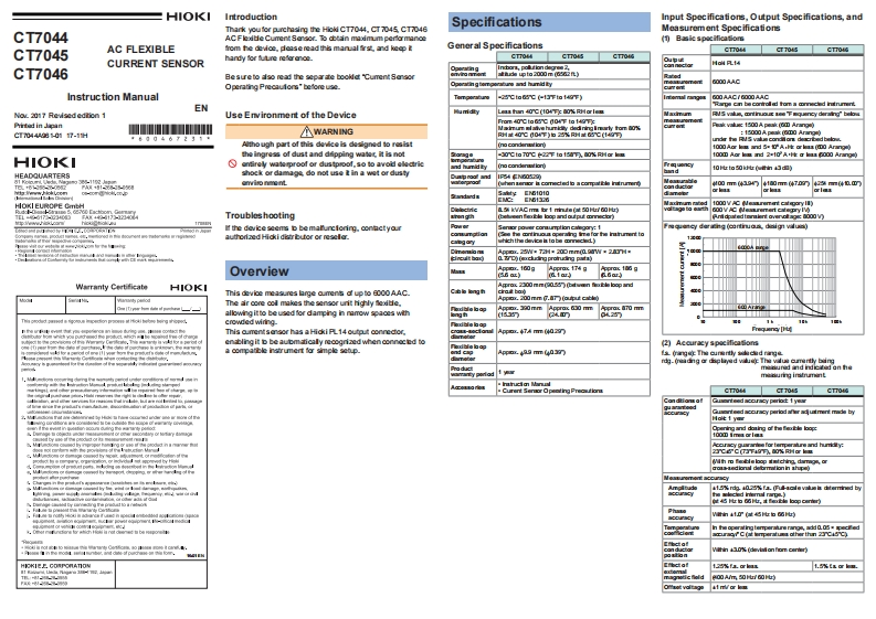 HIOKI_CT7040_im操作说明书手册