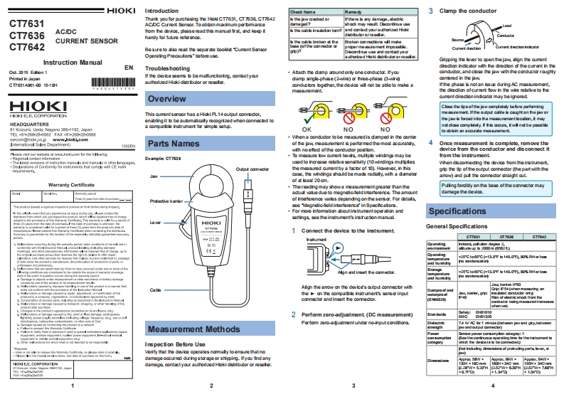 HIOKI_CT7631_CT7636_CT7642_im操作说明书手册