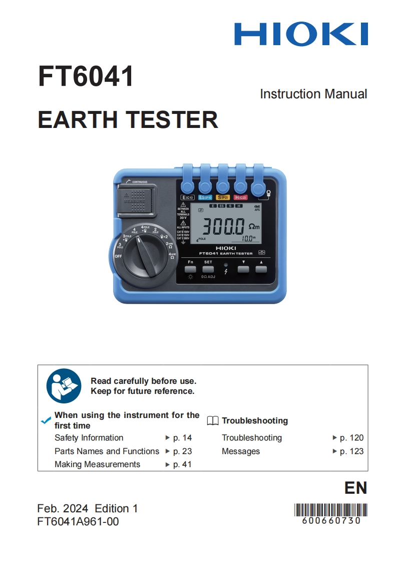 HIOKI_FT6041_UM操作说明书手册