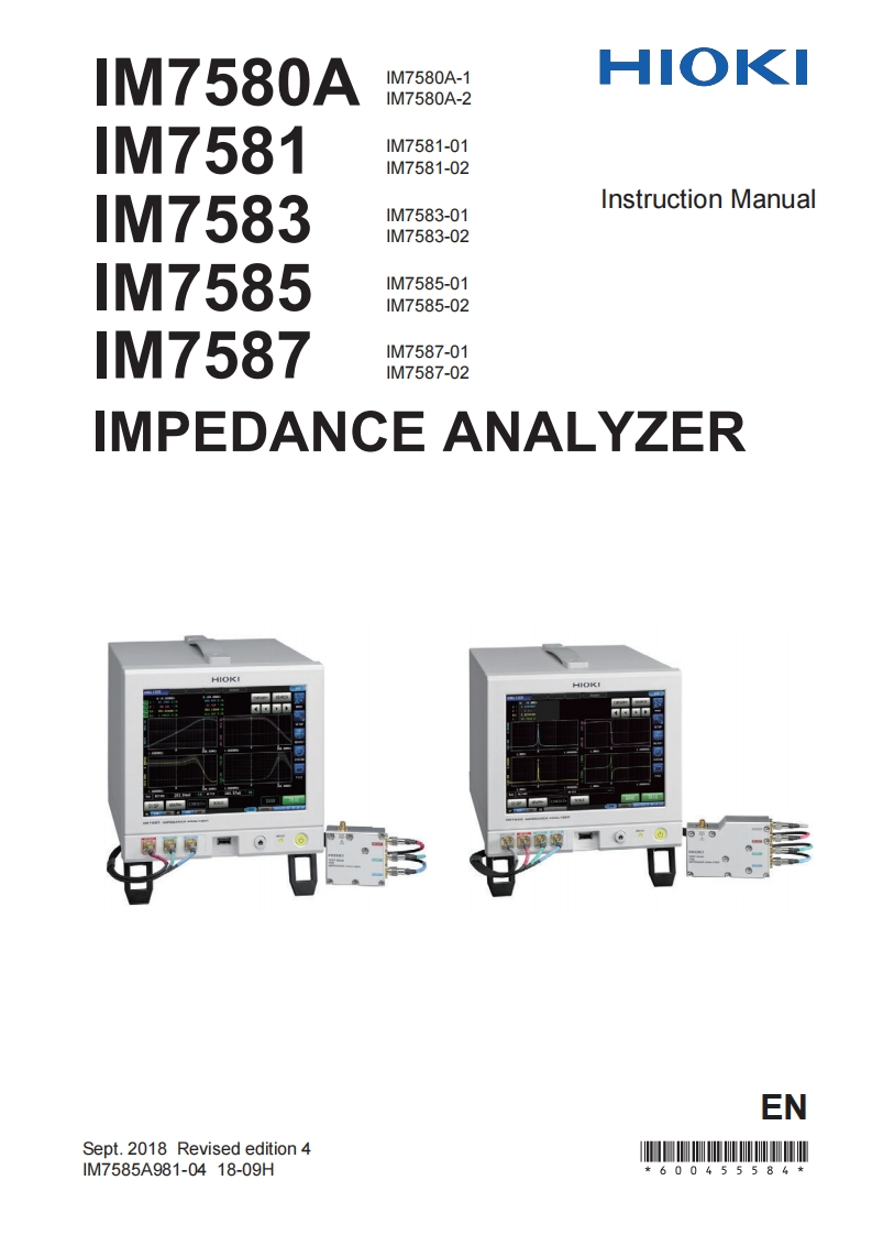 HIOKI_IM7580_im操作说明书手册