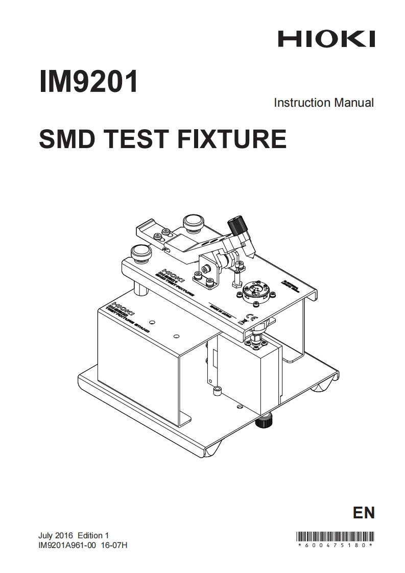 HIOKI_IM9201_im操作说明书手册