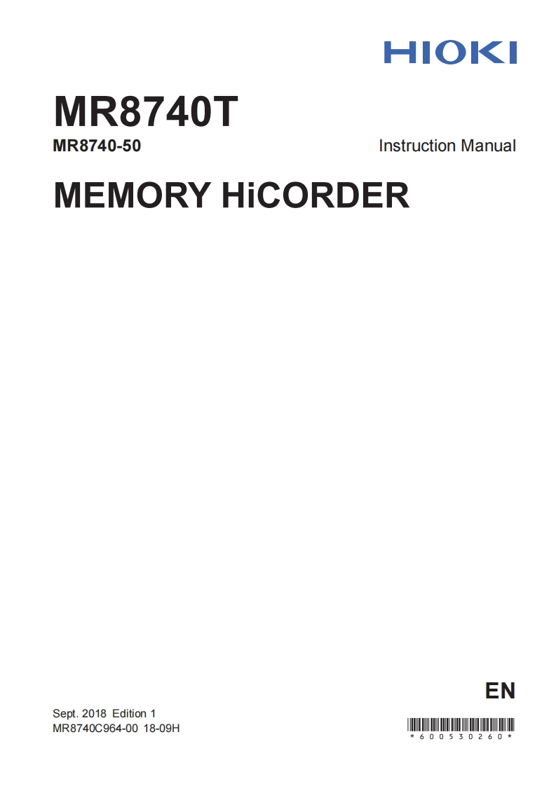 HIOKI_MR8740T_im操作说明书手册