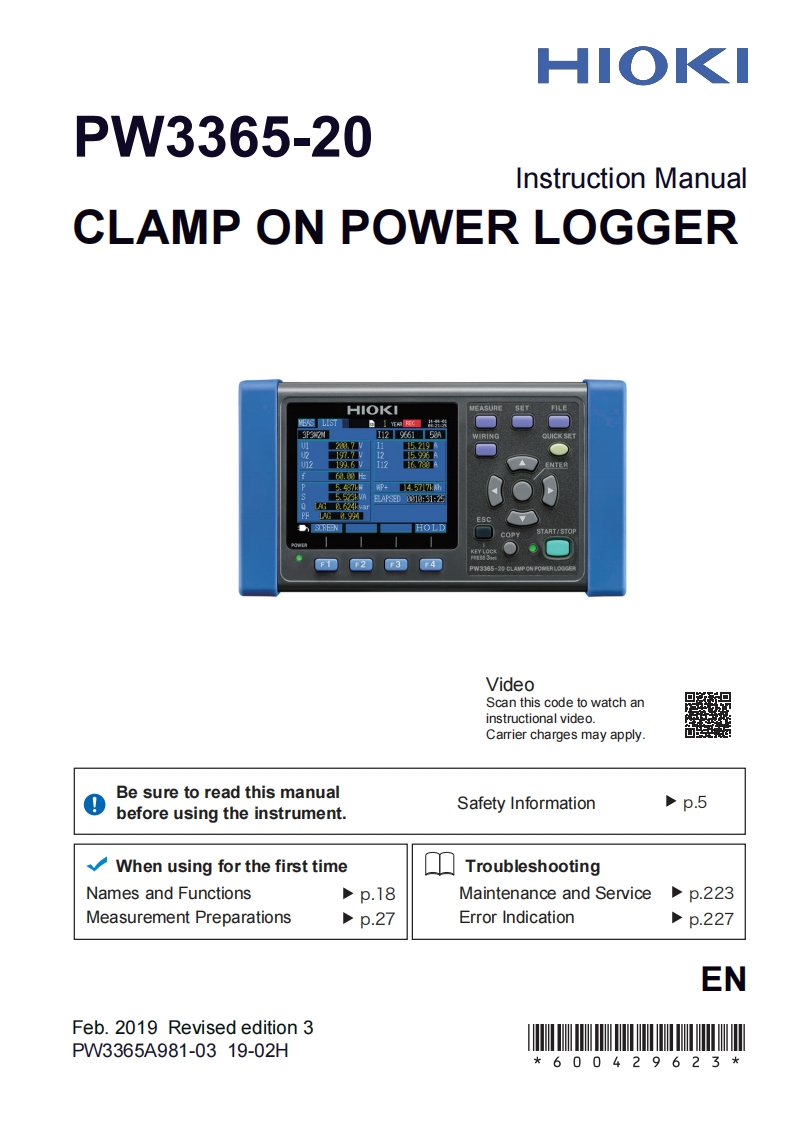 HIOKI_PW3365_im操作说明书手册