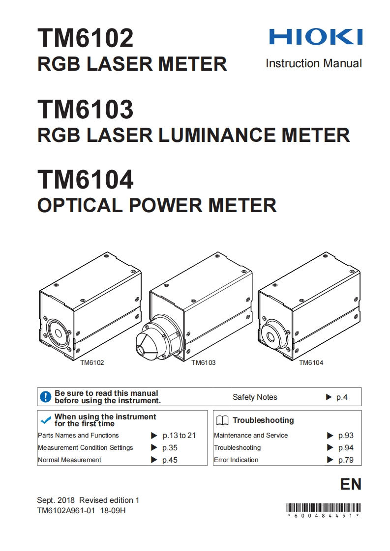 HIOKI_TM6102_TM6103_TM6104_im操作说明书手册