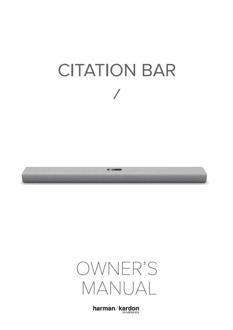 HK_CITATION_BAR_使用说明书手册_English