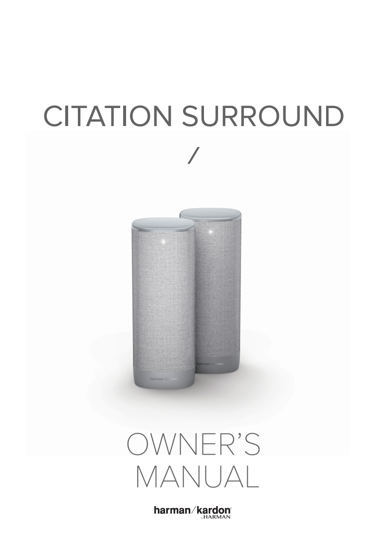 HK_CITATION_SURROUND_使用说明书手册_English