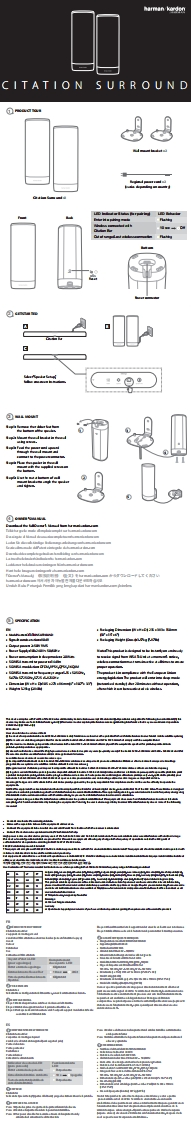 HK_Citation_Surround_用户使用操作说明书手册_Multilingual