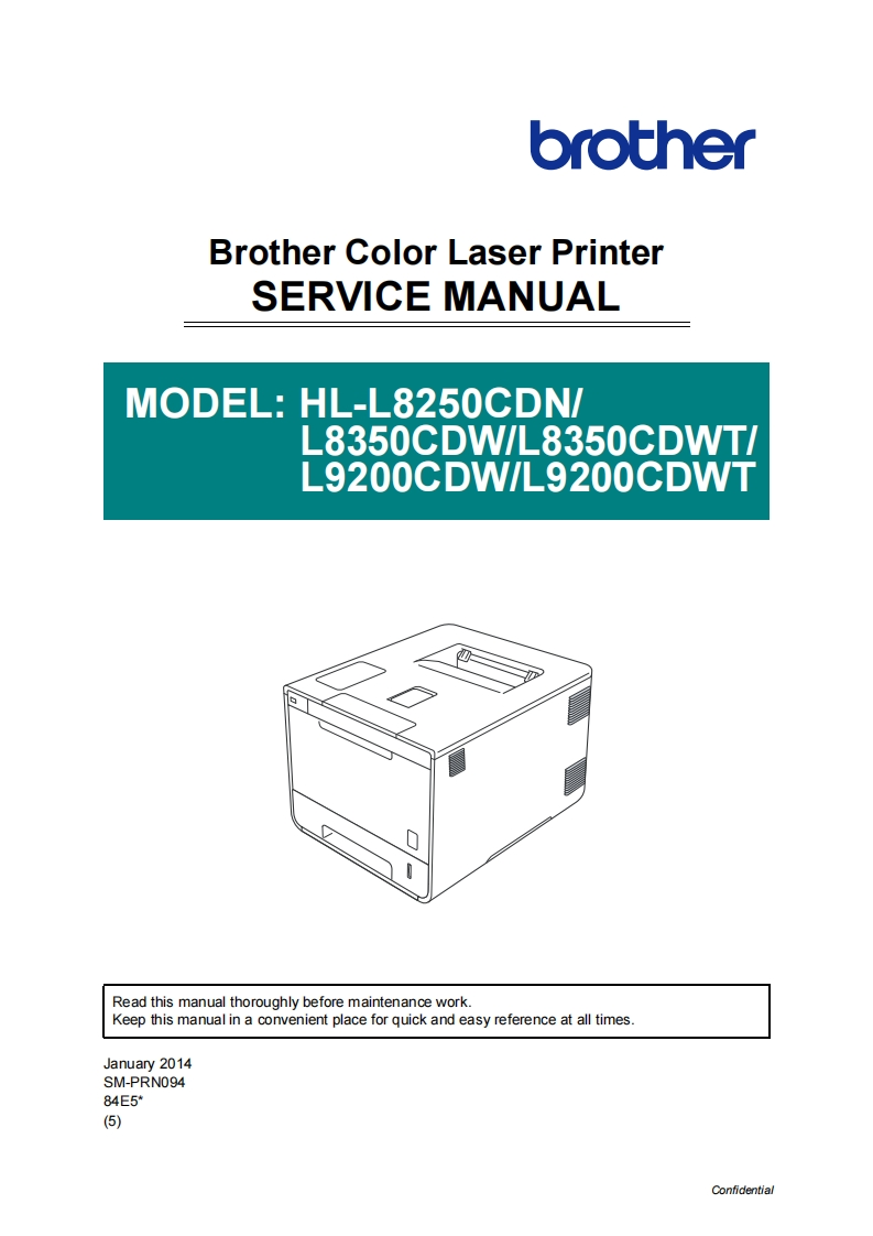 HL-L8250CDN-Series-维修操作手册