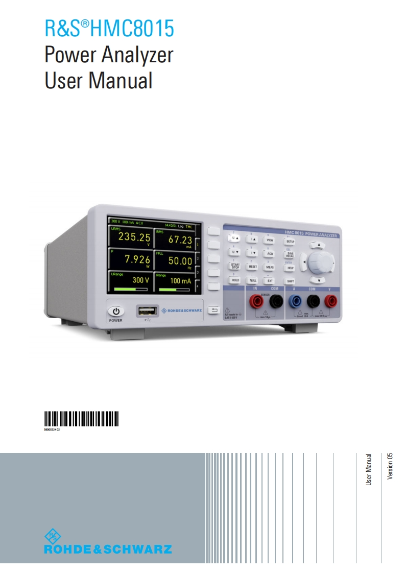 HMC8015_使用说明书手册_EN