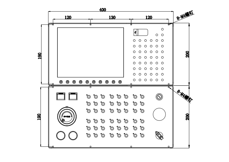 HNC-808D-安装尺寸图