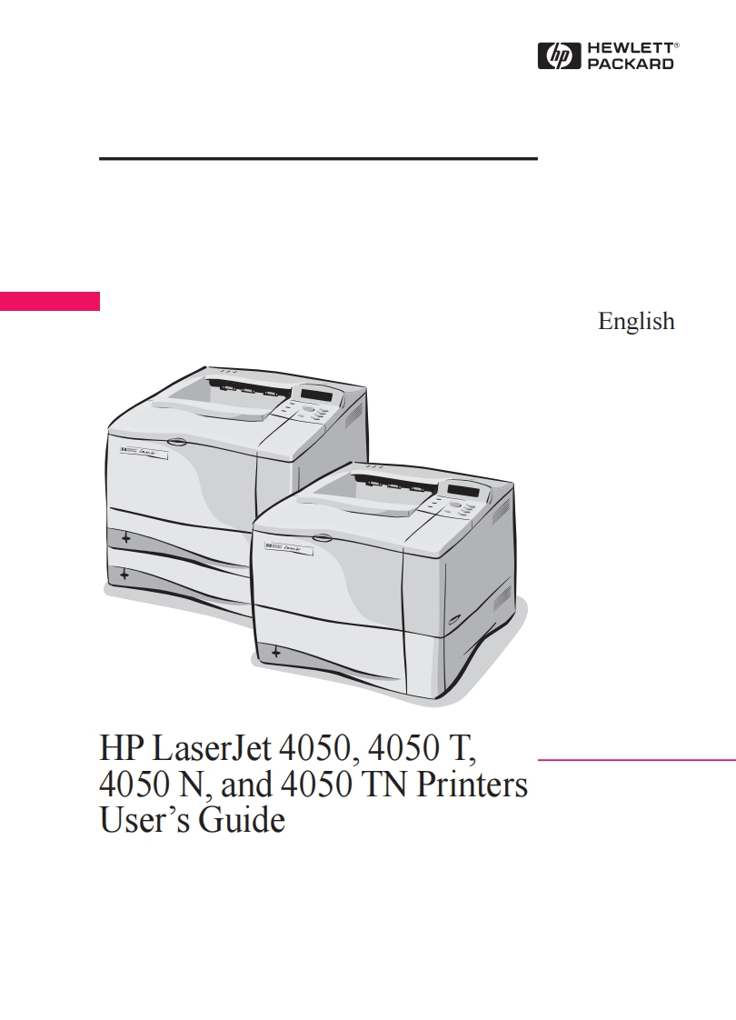 HP-4050-Printer-操作说明书手册