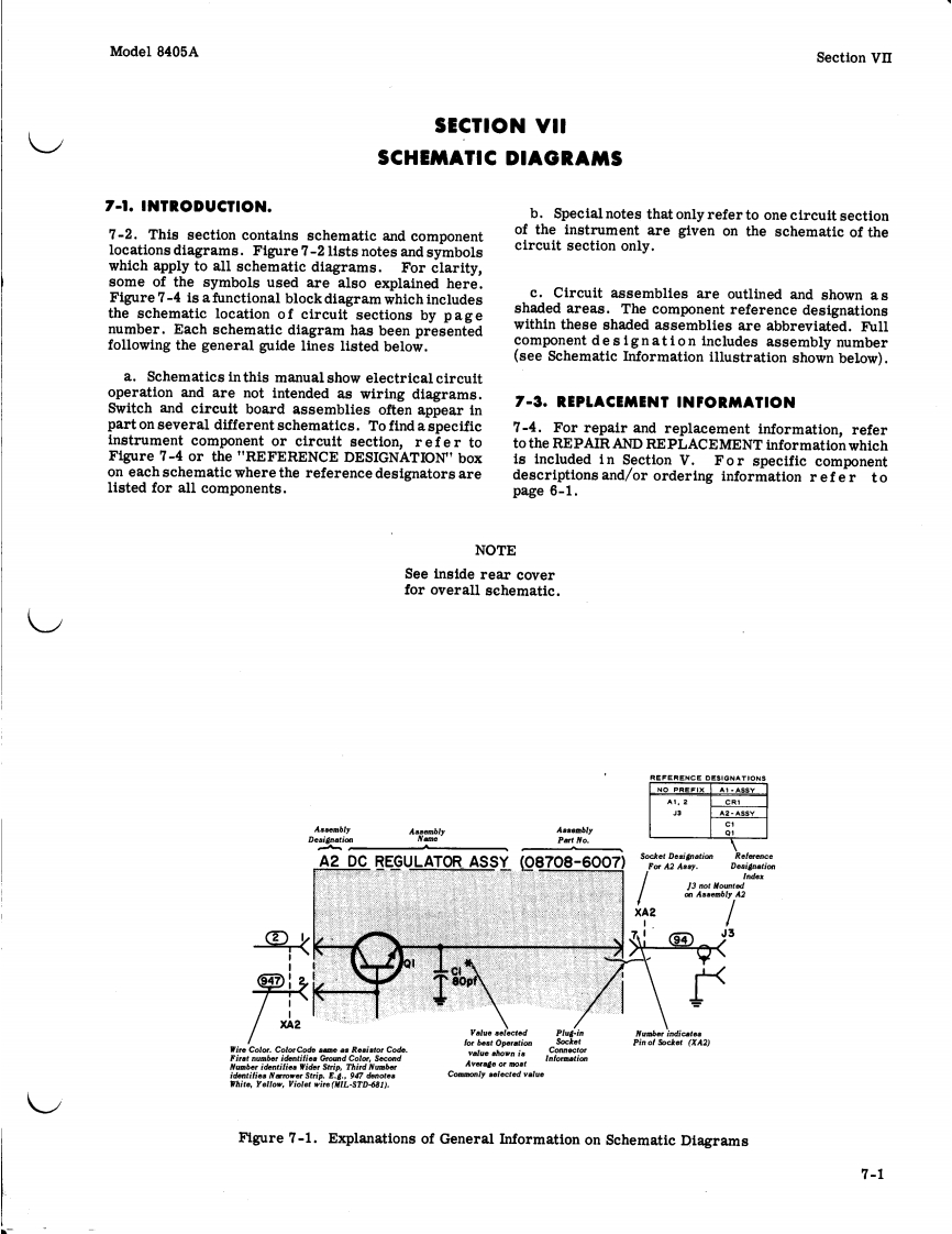 HP-8405A-维修电器原理图手册-Diagrams