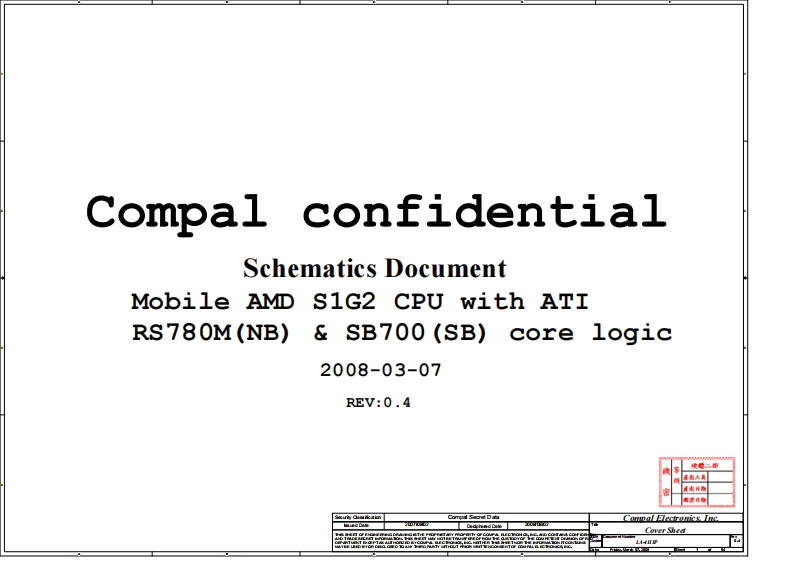 HP-CQ40-Compal-LA-4111P_0.4_0807笔记本电器原理图