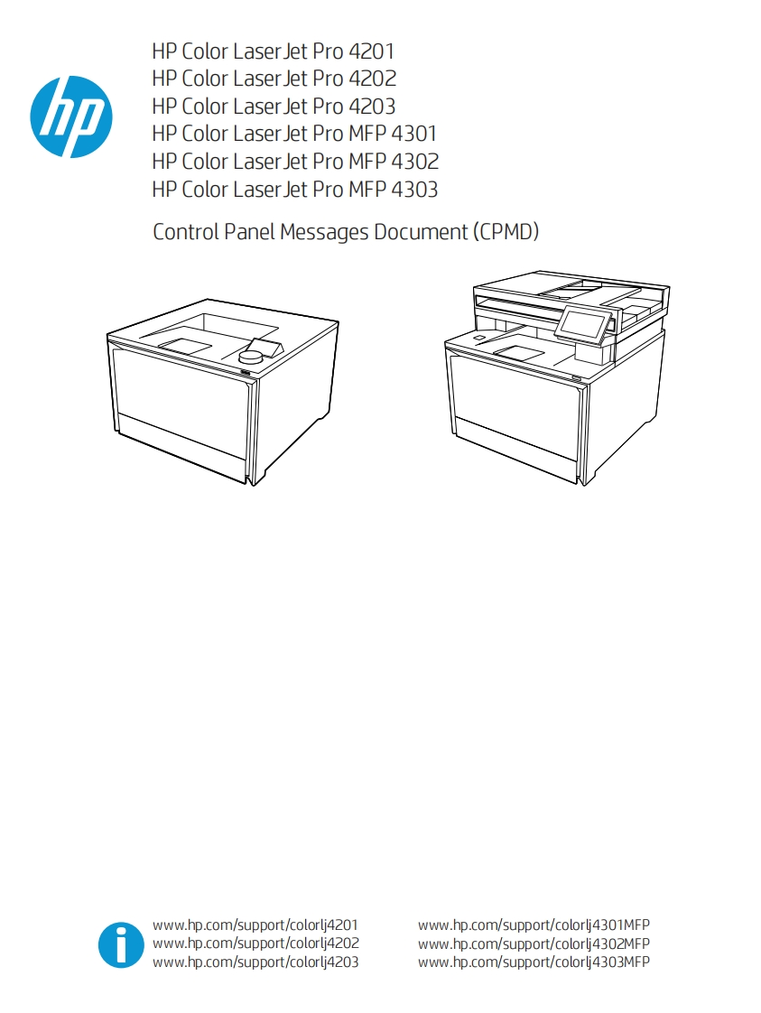 HP-Color-LaserJet-Pro-4201-4202-4203---MFP-4301-4302-4303-CPMD维修维护手册