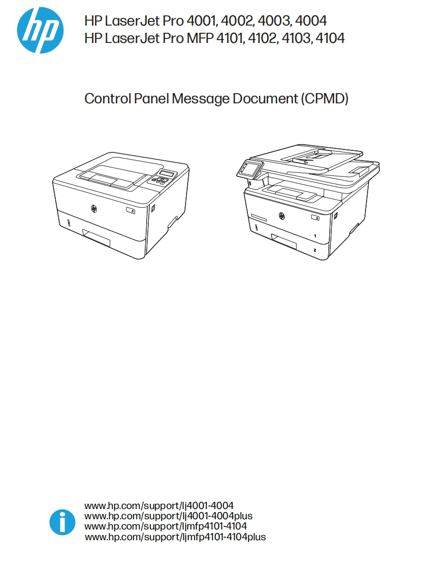 HP-LaserJet-Pro-4001-4002-4003-4004---MFP-4101-4102-4103-4104-CPMD-Rev.2维修维护手册