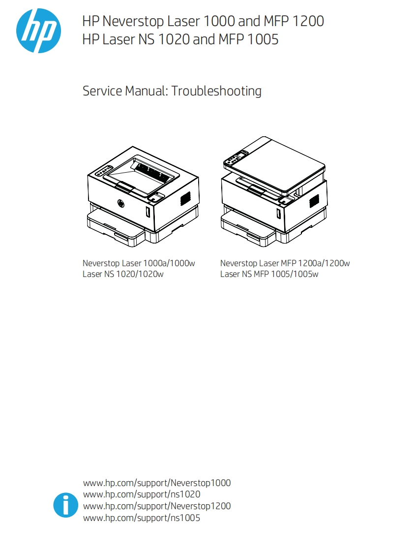 HP-Neverstop-Laser-1000-MFP-1200-Laser-NS-1020--MFP-1005-Troubleshooting-Service-Manual维修维护手册-找手册网
