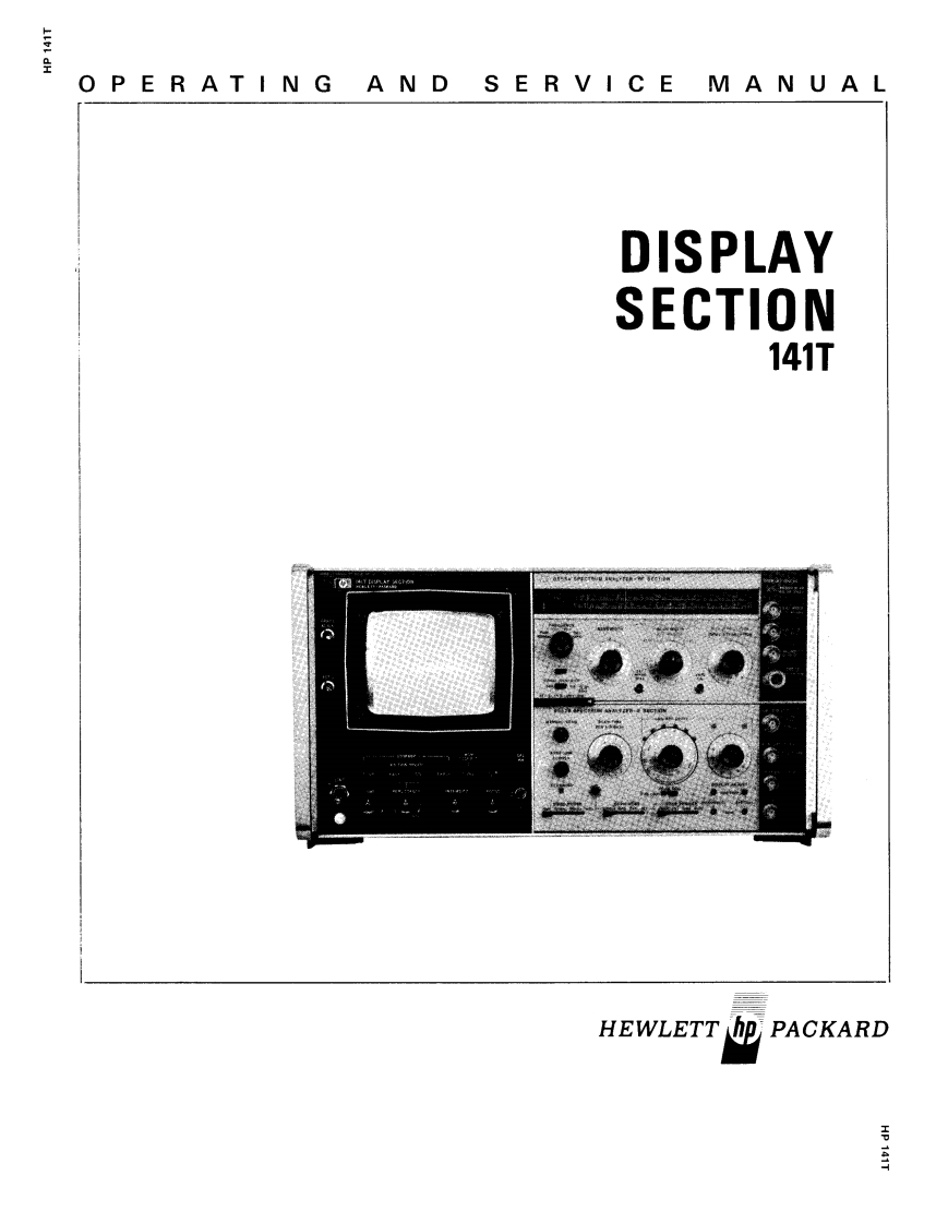 HP141t操作说明书手册and维修维护手册操作说明书手册