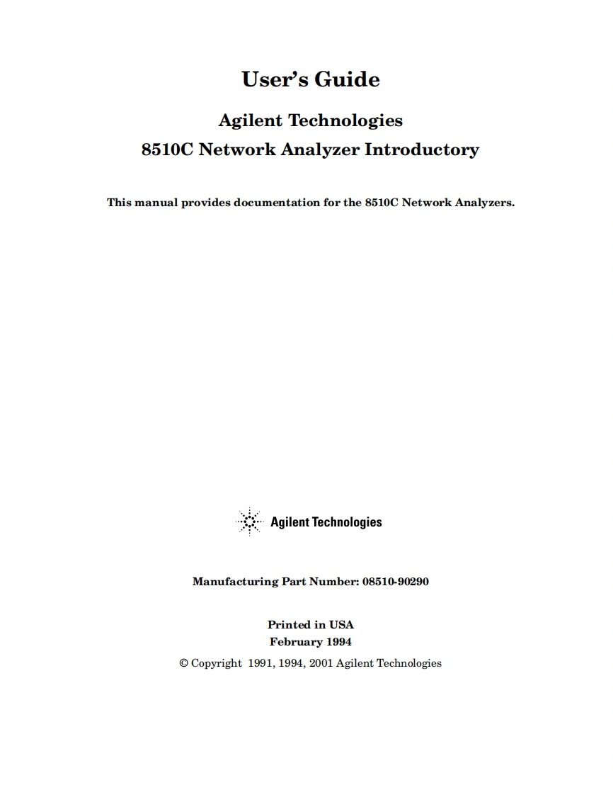 HP8510CUser操作说明书手册