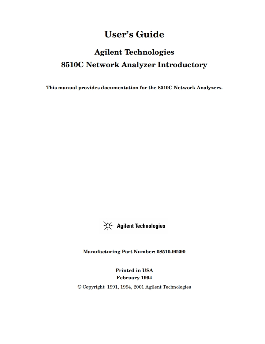 HP8510CUser操作说明书手册