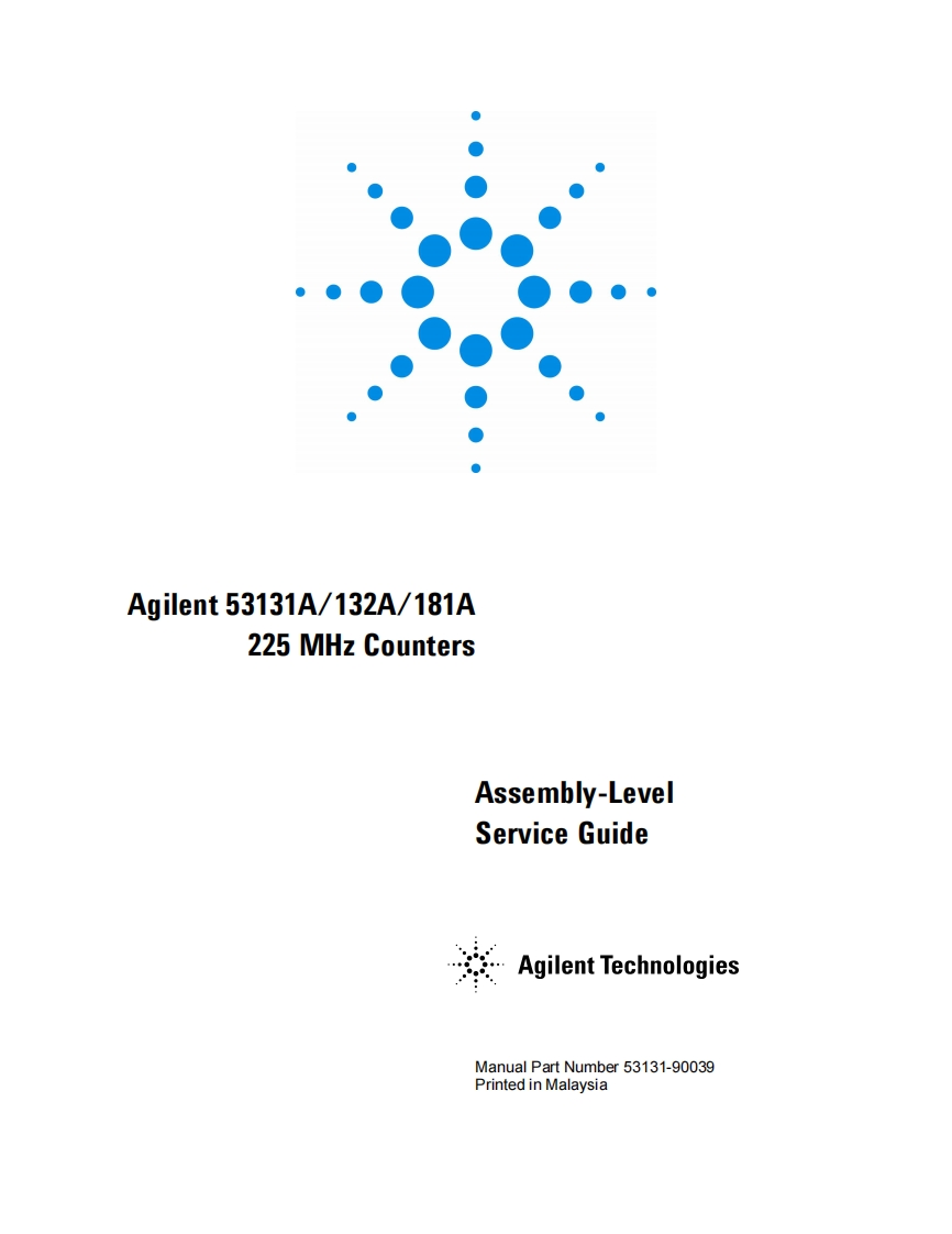HP_53131A_53132A_53181A_Universal_Counter_Assembly_Level_维修参考手册