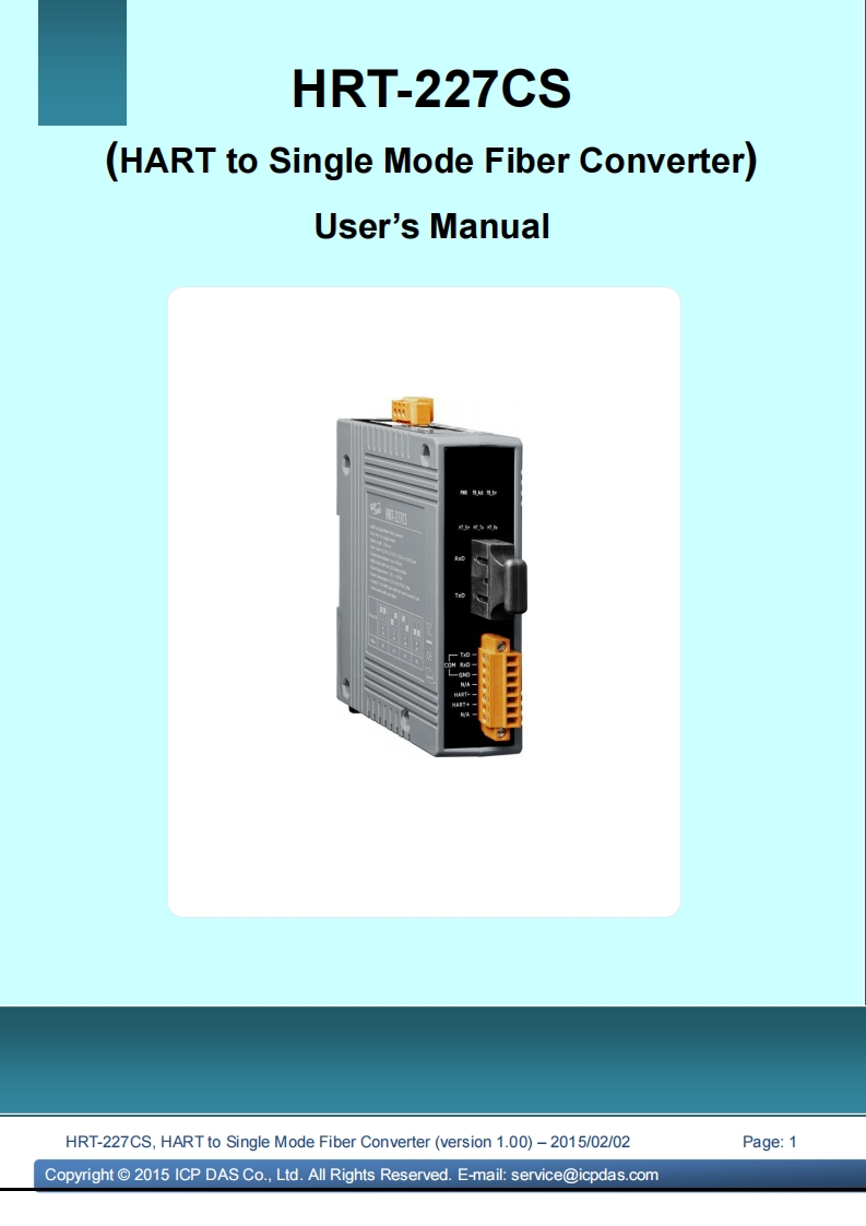 HRT-227CS_安装说明书手册_英语g_v1.00