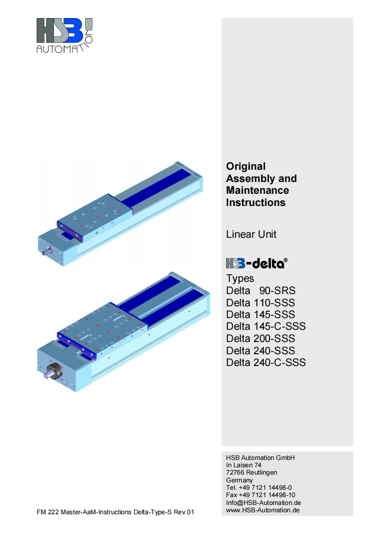 HSB_Delta-S_compacte-lineaire-eenheid-spindel-aandrijving_操作说明书手册