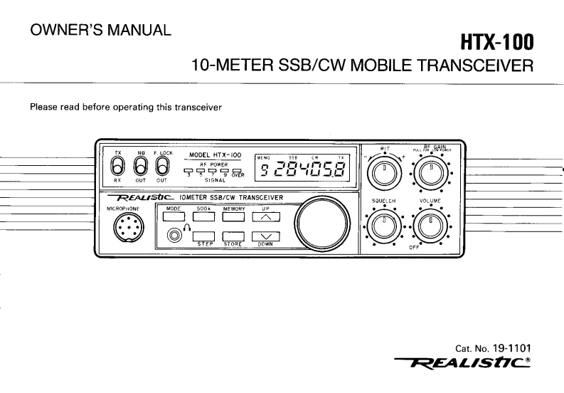 HTX-100-(Owners-Manual操作说明书手册)
