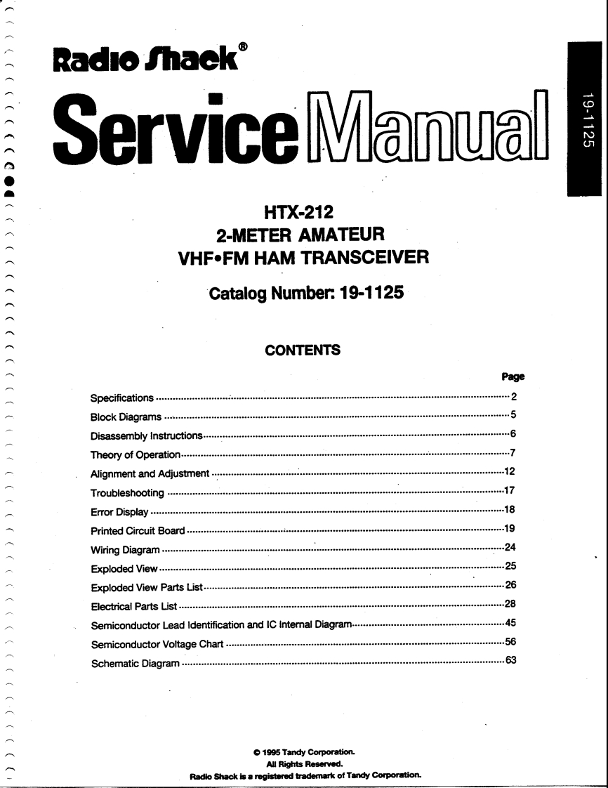 HTX-212-(Service-Manual维修手册含电器原理图)