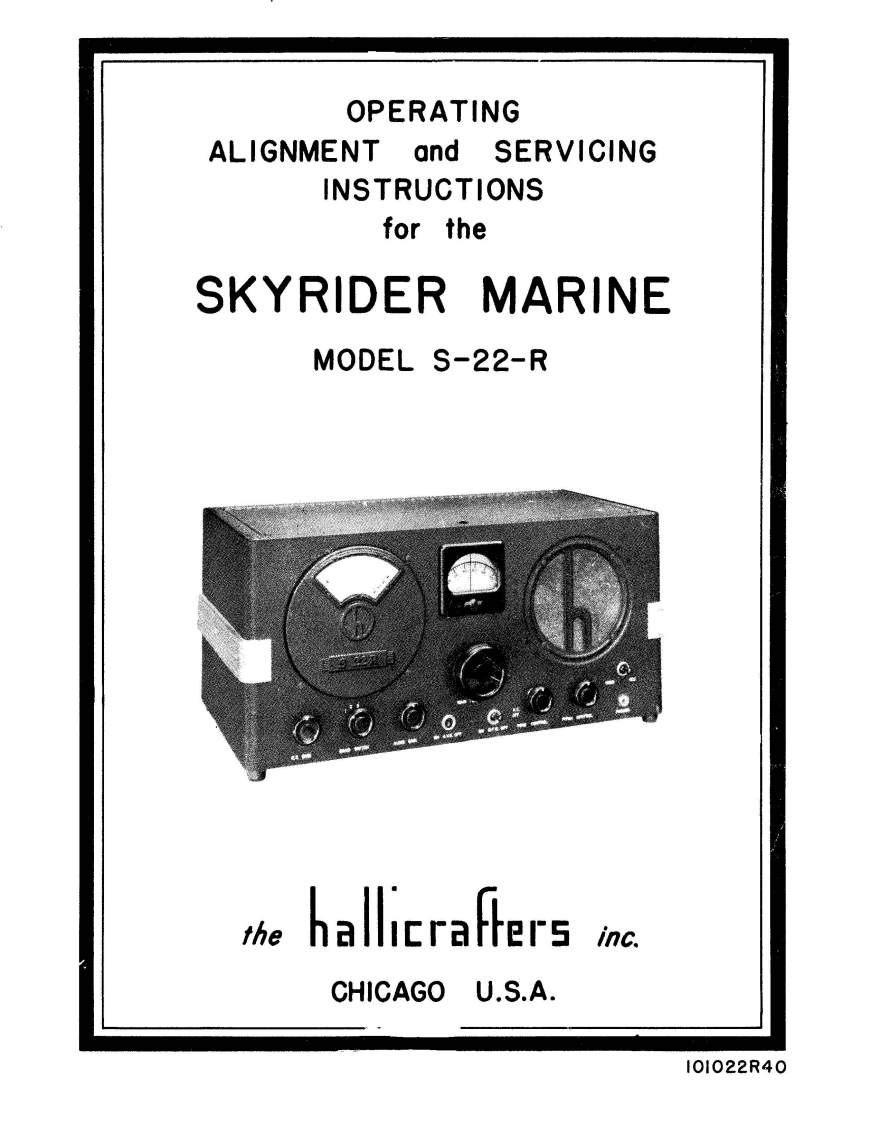 Hallicrafters_S-22R_使用说明书手册_1951