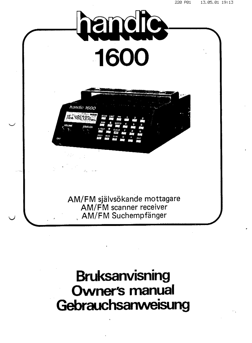 Handic_1600-(Manual操作说明书手册)