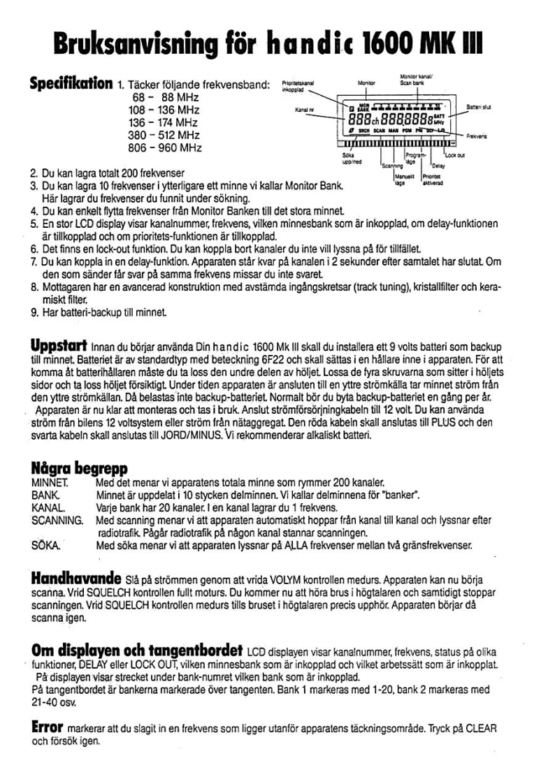 Handic_1600mkiii-(Manual操作说明书手册)
