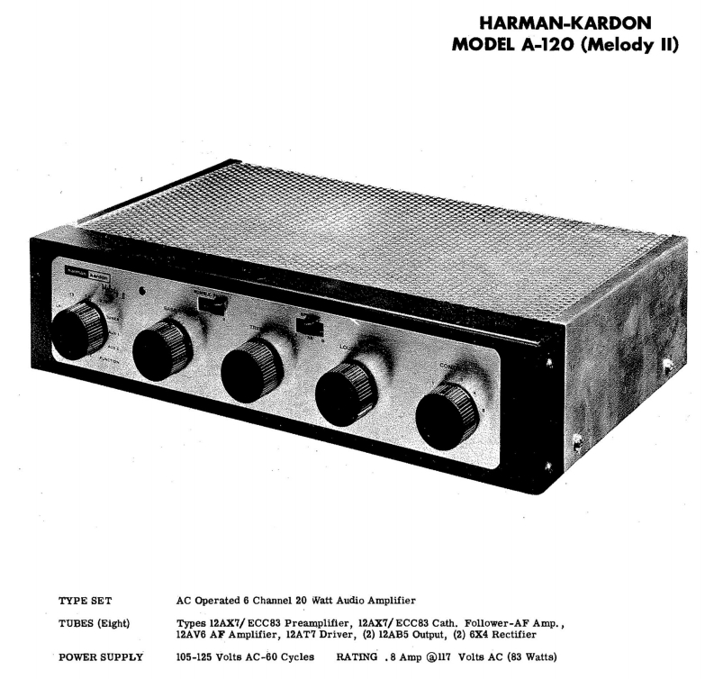 HarmanKardon-A120Melody_MKII-int-维修说明书手册含电器原理图