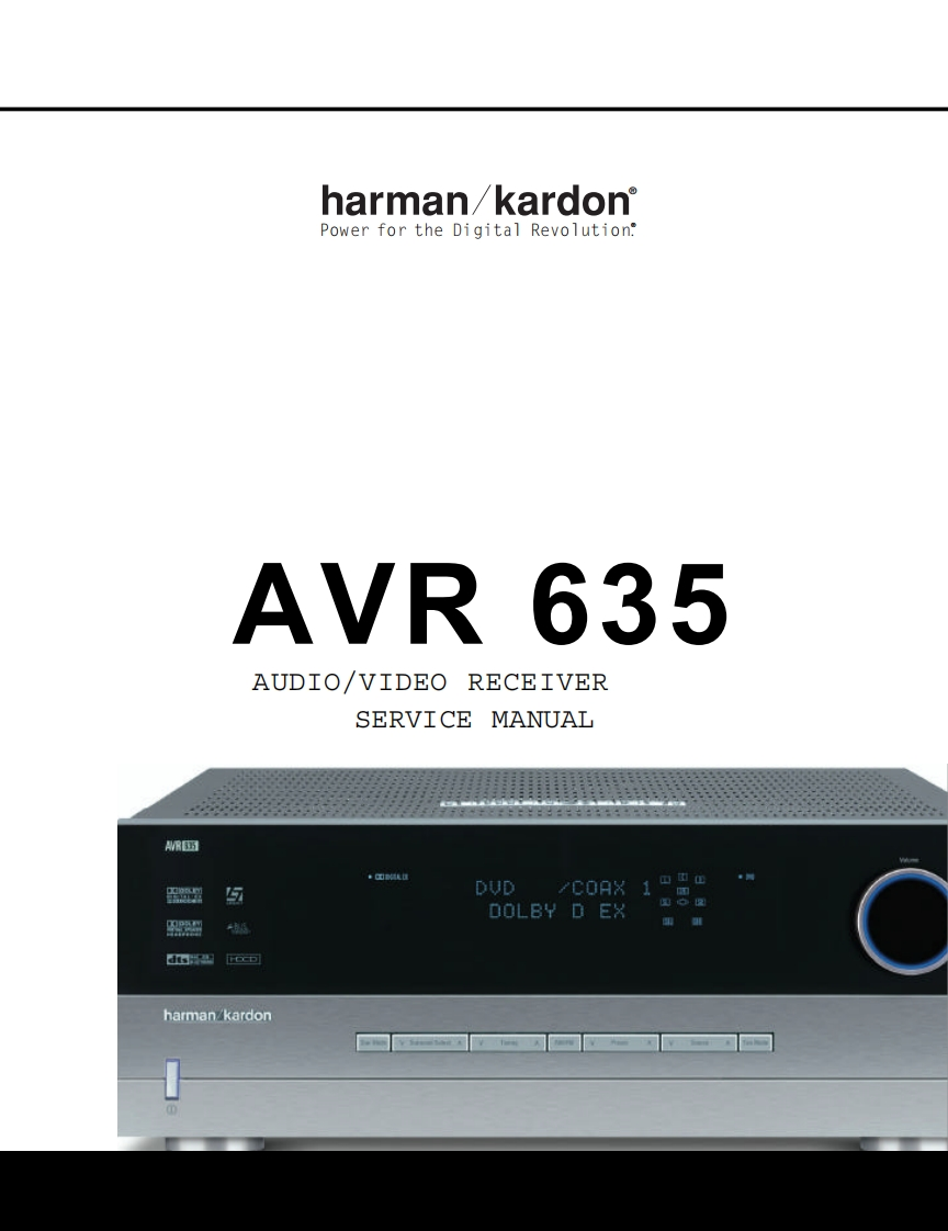 HarmanKardon-AVR635-avr-维修说明书手册含电器原理图3