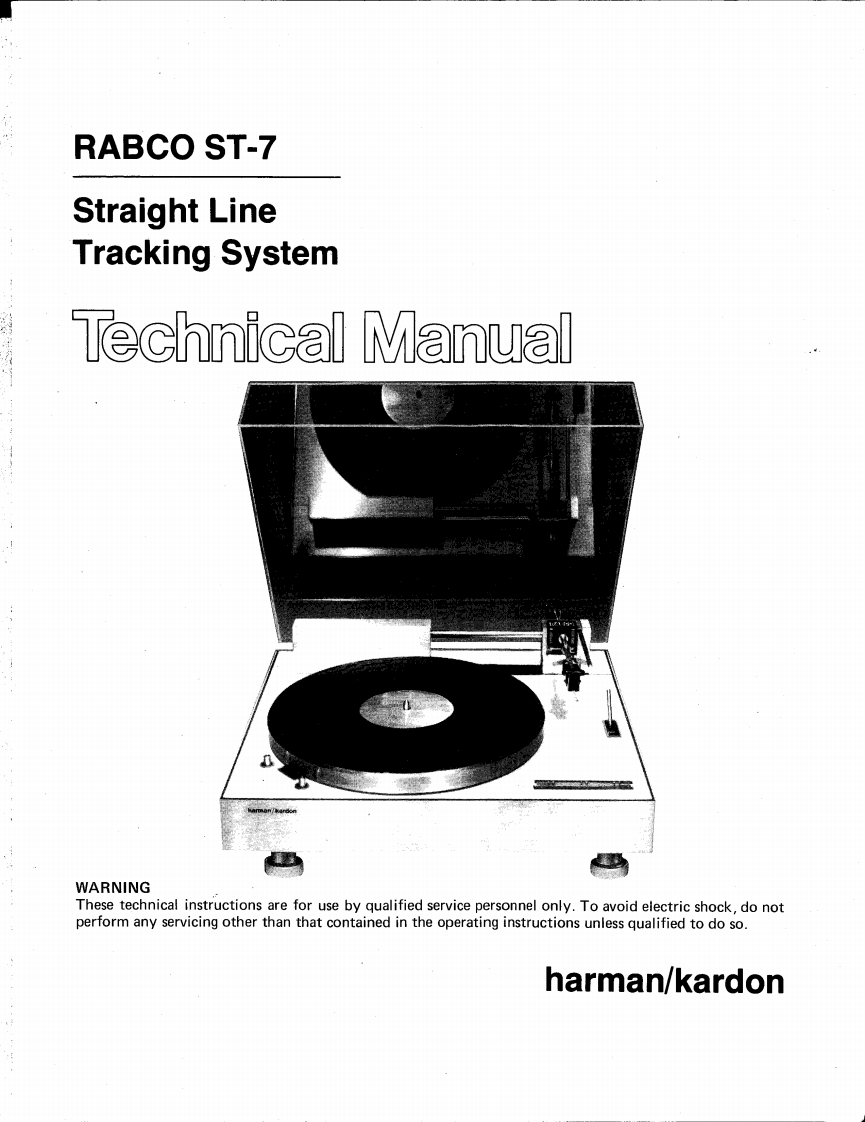 HarmanKardon-ST7-tt-维修说明书手册含电器原理图2