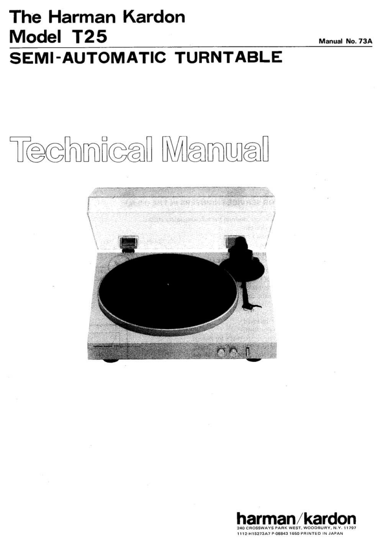 HarmanKardon-T25-tt-维修说明书手册含电器原理图