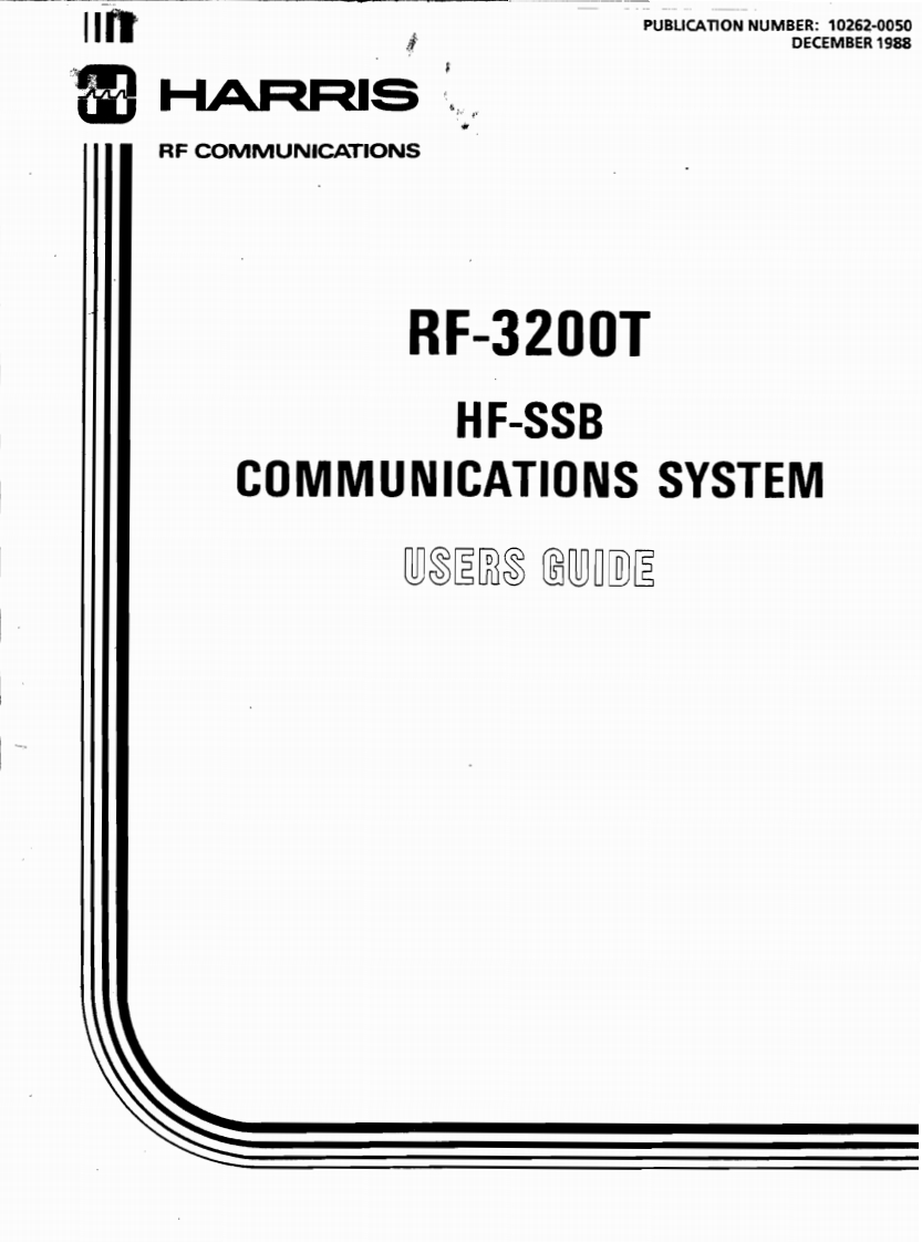Harris_RF-3200T_使用说明书手册
