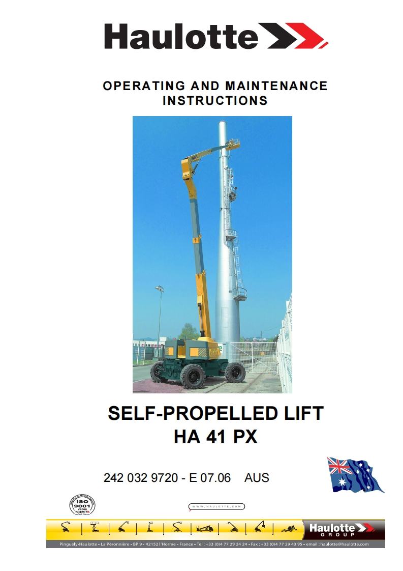 Haulotte-HA41PX-User-Manual操作说明书手册操作与维护说明书手册新质力文库 - 聚焦新质生产力发展的数字化知识库_行业洞察 / 理论成果 / 实践指南免费下载新质力文库