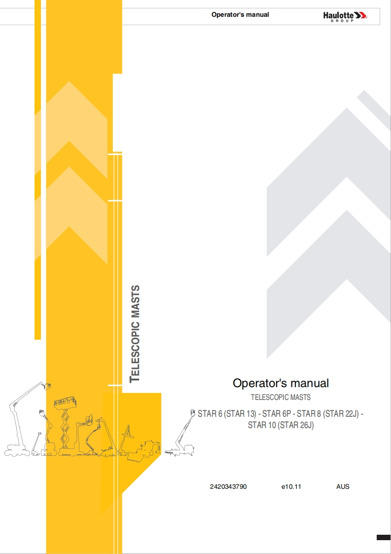 Haulotte-Star10-SJ26-Operators-Manual操作与维护保养说明书手册